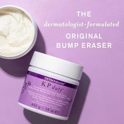 DERMAdoctor KP Bump Eraser Body Scrub Dermatologist Formulated Exfoliant | Keratosis Pilaris Treatment For Dry And Bumpy Skin 10% AHAs + PHAs - 16 fl oz - Image 3