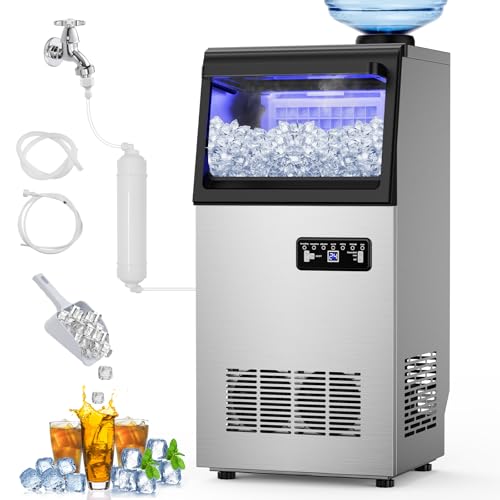 Velieta 130 lbs Commercial Ice Maker Undercounter