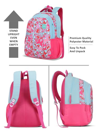 Image of Lavie Sport Twirl Laptop Backpack | 37 Liters | Fits Upto 16 Inch | Laptop Compatiable | Rain Cover | Gift for Boys & Girls