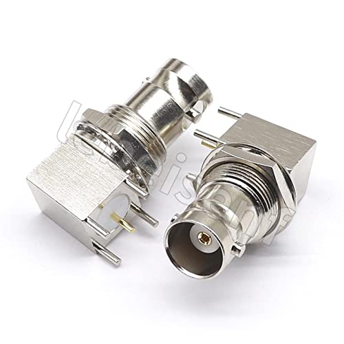 Connecteur BNC femelle à couder à 4 broches pour carte de soudage Q9