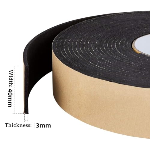 Bande de mousse auto adhésive BENECREAT joint isolant rouleau 10m - 4
