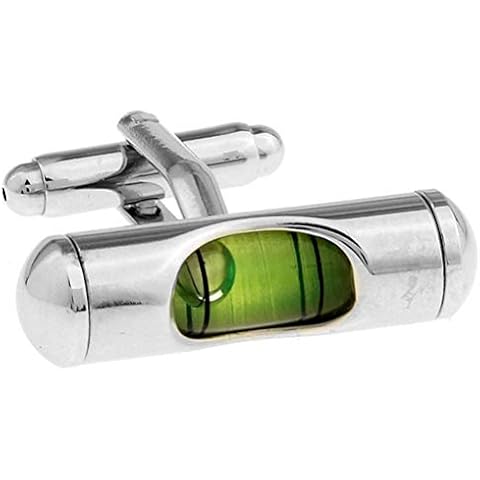 Green Spirit Level Cufflinks Cover