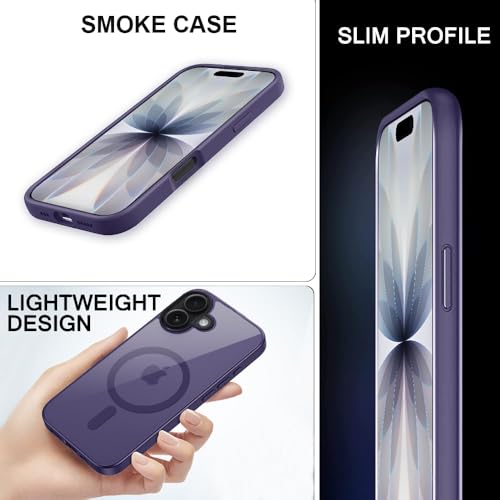 Image of iPhone 17 Magsafe Hard Back Case | Matte Design & 360 Protection | Military-Grade Apple iPhone 17 Cover | Strong Magnet Back - Purple