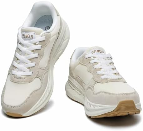 GSLMOLN Women's Casual Walking Shoes Breathable Non Slip Tennis Cushion Fashion Gym Sneakers