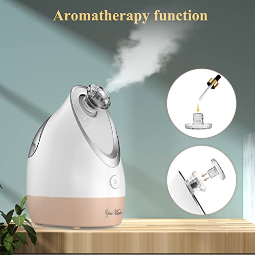 Yourmate Facial Steamer Nano Ionic Face Steamer, Adjustable Nozzle With Aromatherapy Warm Mist For Sinuses Moisturizing Unclogs Pores, Facial Vaporizador #TOP4