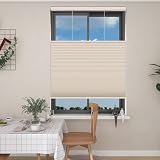 Picture of Changshade Top Down Bottom Up Shades,Blackout Cellular Shades Cordless,Top Down Bottom Up Cellular Shades,Honeycomb Blinds for Windows,Cellular Blinds Cordless,33Wide*72High,Beige