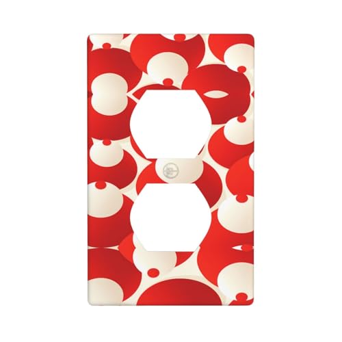 Phayah Yarmulke - Placa de pared para receptáculo dúplex de tamaño estándar, policarbonato termoplástico, doble enchufe