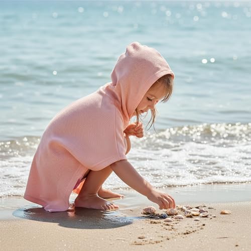 Image of Toddler Little Girl Swim Cover Up Beach Towel kids Bathing Suit Cover Ups Swimsuit Summer Baby Beach Essentials