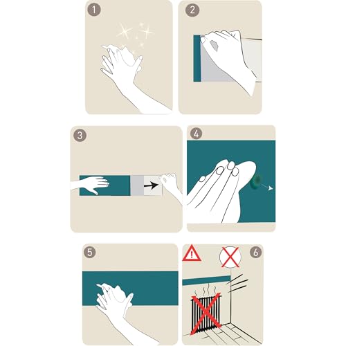 PLAGE Selbstklebende Bordüren TERRETI, Schwarz