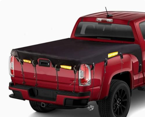 koidhra Truck Bed Tarp Cover for GMC Sierra 1500 Denali (Luxury), Pickup Truck Bed Cover with Bungee Belt Oxford Cargo Tarp Cover, Pickup Truck Bed Cover, Truck Bed Tarp Cover,A L177*W185