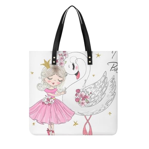 Sac à main shopper Cygne grand tote bag de voyage pour femmes