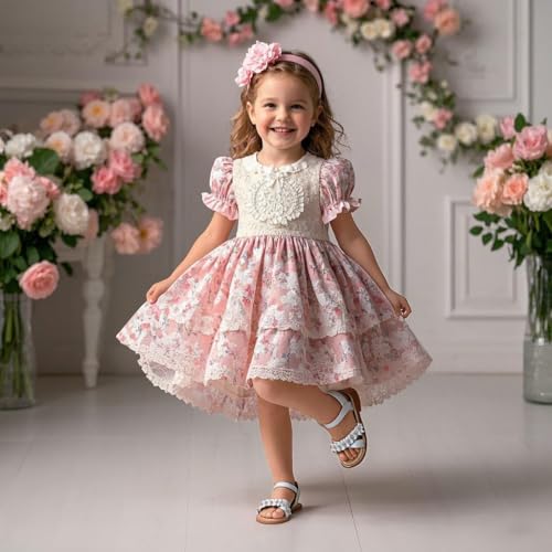 Image of Flaryzone Girls Sandals Open Toe Summer Flats Dress Sandals Shoes Toddler /Little Kid
