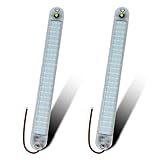 GZ5CG 12V Led Interior Light Bar 2 Packs 72Led 6500K White with ON/Off Switch 11Inch...