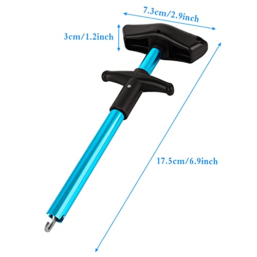 2 Stück Klemmzange Gebogen Edelstahl Hakenlöser Zange Entferner Extractor Gebogener Hakenlösezang T-Typ Separator für… – Bild 6