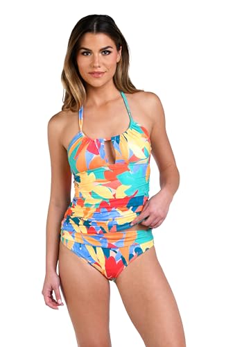 Haut tankini halter noir vêtement de plage pour femme