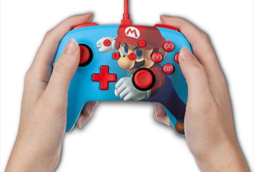 Manette filaire améliorée PowerA pour Nintendo Switch - Mario Punch