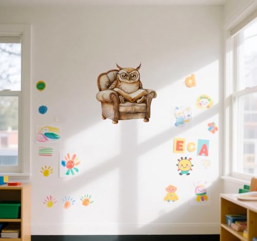 Vinilos Decorativos Adhesivos de Pared con Búhos y Animales miniatura 2