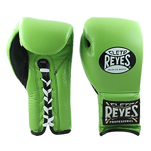 Cleto Reyes Lace Boxing Training Gloves, 14 Oz., Green #TOP14