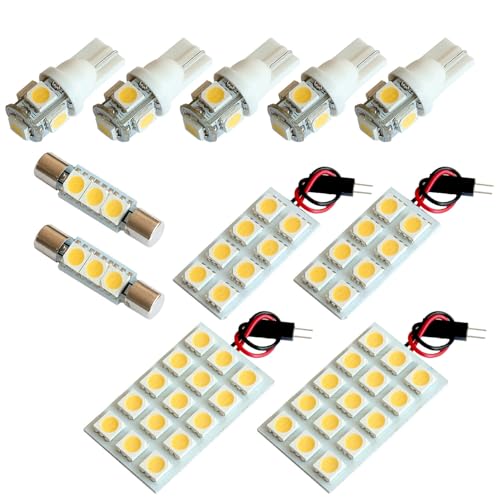 ★電球色★車検対応 フーガハイブリッド LED ルームランプ HY51 [H22.11～] ニッサン 231発 11点セット 室内灯 3000K 車検対応のサムネイル