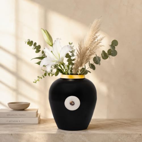 Image of Urban Born Vases For Living Room Corner |Big Vases For Elegant Home Decoration |Home Decor Flower Vase Iron |Fresh or artificial Metal Flower Vase Stand For Dining Table, Bedroom, Office, Wedding Gift