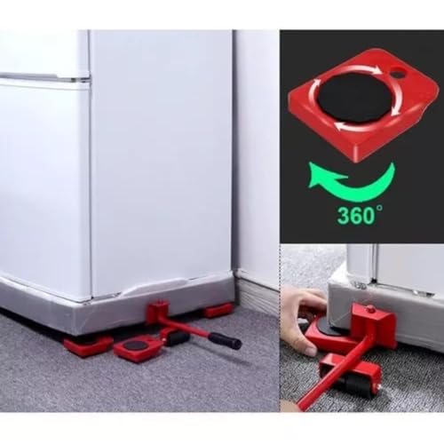 Kit 5 Movedor de Móveis Levantador para Mudanças