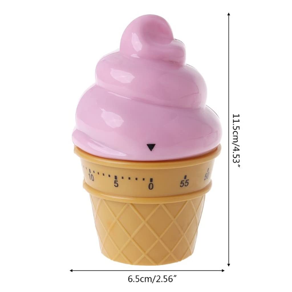 minutnik, Ice Cream Machinery Kitchen Timer Cooking Countdown Clock Gadgets(Argento)