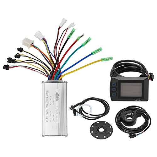 XZXCVN Controlador de Bicicleta Eléctrica 22A para Motor 500W, 36V 48V, Pantalla OMTM3 - Protección Termal, Material Resistente, Ideal para Bicis y Scooters Eléctricos