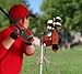 Heater Sports Junior Baseball Pitching Machine, Portable, and Adjustable with Variable Speed and Angle, Perfect for Kids' Batting Practice, Skill Development, and Backyard Training