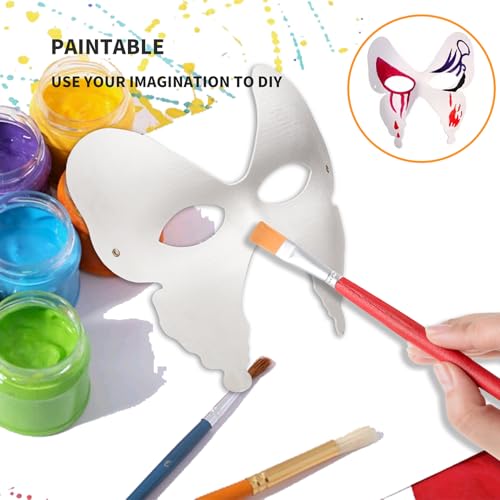 zrfgbxim 10 Pcs Butterfly Masks to Decorate - Image 3