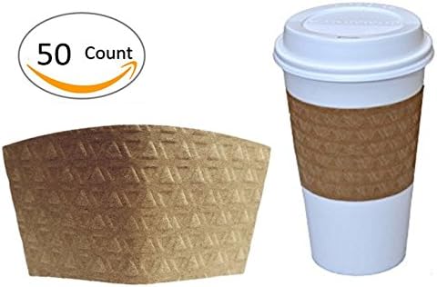 Coffee Hot Cup Sleeves, 50 Count