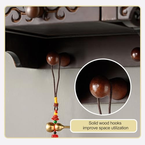 Étagère de prière pour petits espaces et table de méditation murale en bois massif 60cm