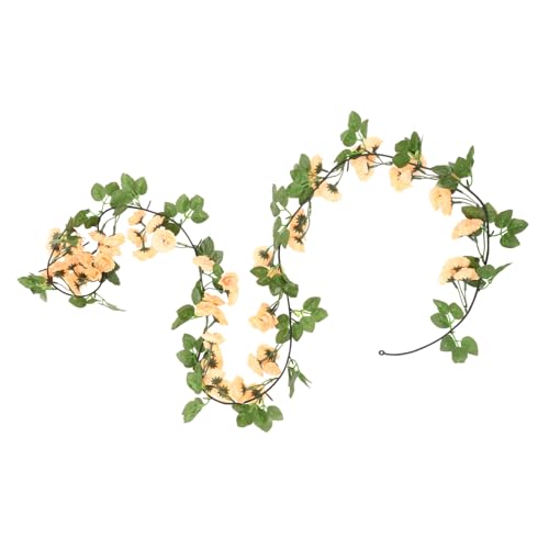 CLISPEED Vid Rosa Artificial Vides Falsas Decoración De La Hogar Estético Ramo Luces De Hadas Árbol Falso Plantas Falsas Tulipanes Artificiales Guirnalda Dinero Tela De Seda