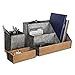 HBCY Creations 3 Piece Galvanized Metal Desk Organizer Set - Rustic Mail Organizer For Desktop - Great For Industrial Home Decor! Makeup Organizer For Vanity