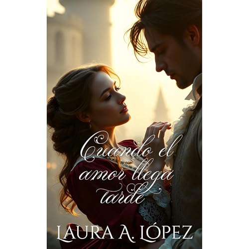 Cuando el amor llega tarde Audiolibro Por Laura A. López arte de portada