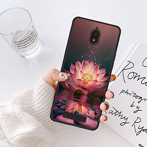 Image of for BLU View 2 /B130DL Soft TPU Case, Slim Fit BLU View 2 Case, Anti Scratch Non-Slip Full Body Protective Shockproof Cover for BLU View 2(5.5 inch 2020), Pink Lotus
