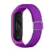 Lavender1 Nylon Armband für Mi Band 6 / 5 4 3 Elastisches Stoff Geflochten Weichem Sport Armbänder Elastizität Atmungsaktive Erweiterbar Uhrenarmband 6/5/4/3 (G,Mi 6/5/4/3)