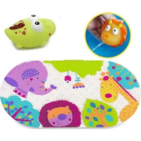Alfombra Bañera Antideslizante Infantil con Juguetes Cover