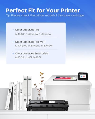 Image of 414X Black Toner Cartridges with Chip Compatible with HP 414X M479fdw