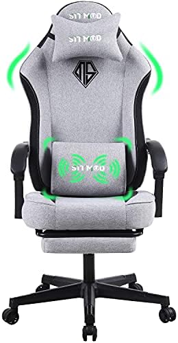 Sitmod Reclining Gaming Chair with Therapeutic massage Lumbar Help Workplace Chair Ergonomic Pc Chair Video Gaming Chairs for Teenagers Swivel Chair Sport Adults Again Snug Ergo Examine Cloth Workplace Chairs