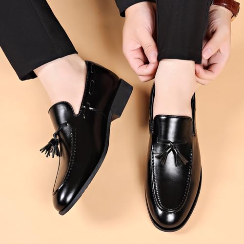Image of Men's Loafers Dress Shoes Loafers Formal Tassels Business Casual Tuxedo Shoes