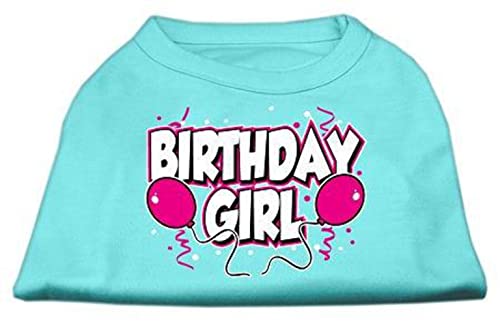 Mirage Pet Products 14-Inch Birthday Girl Screen Print Shirts, Large, Bright Pink #TOP1