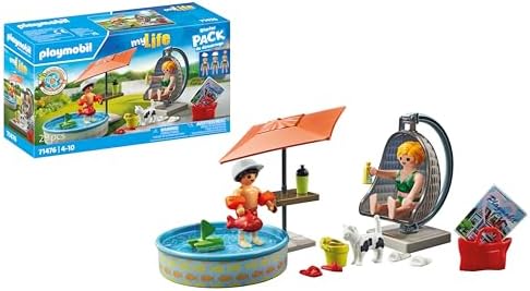 PLAYMOBIL My Life 71476 Playset Diversión en el jardín, a partir ...