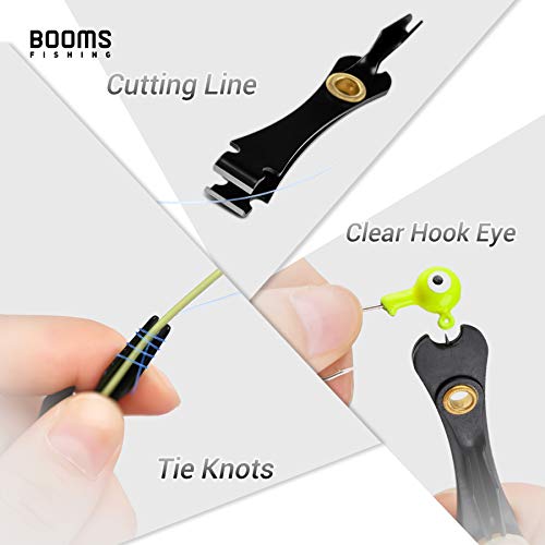 Image of Booms Fishing FF3 7 PCS Fly Fishing Tools Kit, Fishing Knot Tool and Line Clipper Retractor, Magnetic Net Release with Lanyard, Fly Fishing Tippet Spool Holder, Hook Remover Forceps