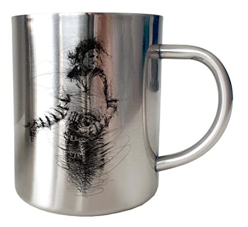 Artist Deluxe Mug Inox chrome Metal - Michael Jackson Dancing Art