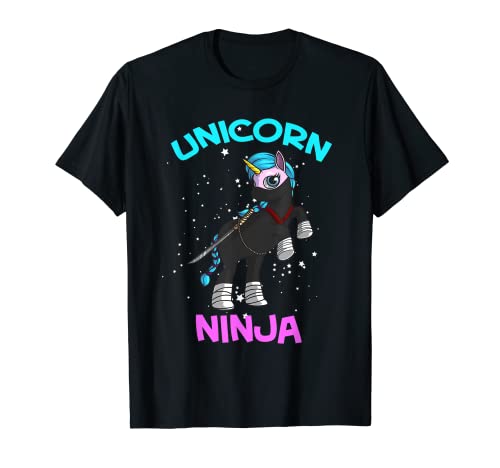 Divertido regalo de unicornio Ninja | Lindo Karate Artes Marciales Niños Camiseta