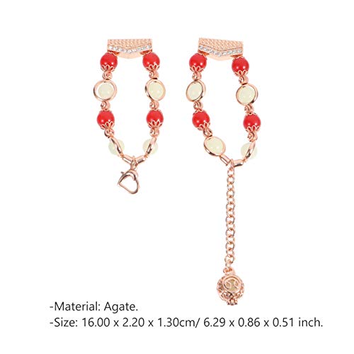 ULTECHNOVO Aço Inoxidável Do Vintage Ágata Bead Wrist Band Compatível para