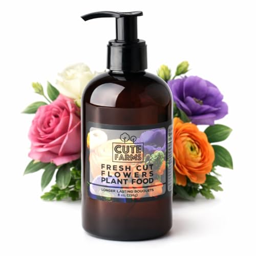 Fresh Cut Flower Food for Longer Lasting Blooms | Gentle Plant Food Concentrate (8 oz. Bottle)