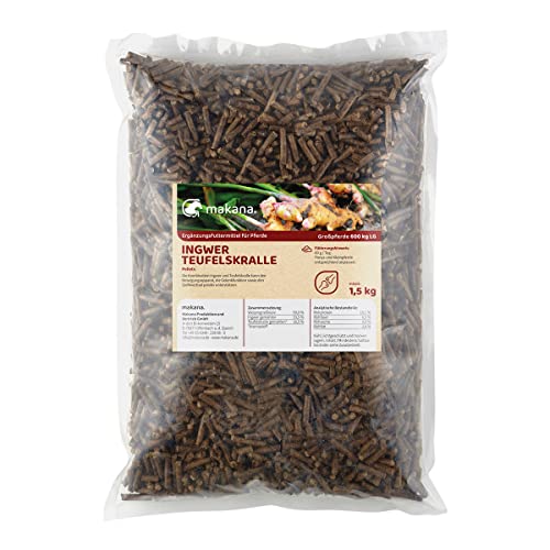 Makana Ingwer/Teufelskralle Pellets für Pferde 1 5 kg Beutel