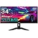Produktbild GIGABYTE M34WQ 34" WQHD Gaming Monitor - 3440 x 1440, 144Hz, 1ms, 400 cd/m², FreeSync Premium, Display HDR400, HDMI 2.0, DisplayPort 1.4