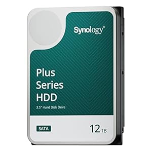 Synology 12 TB HAT3300 HDD – 1 Million Stunden MTBF, 180 TB/Jahr Arbeitslast, 7200 PRM
